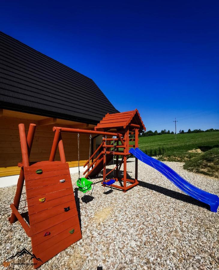 Em Gorce Resort Domki Z Sauna I Jacuzzi Waksmund Bagian luar foto