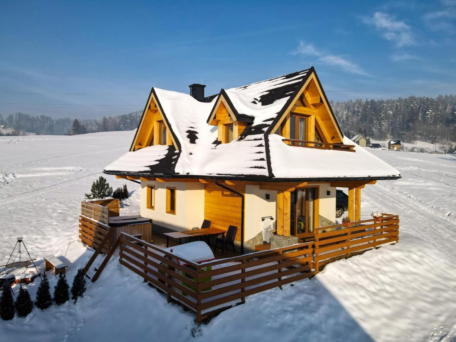 Em Gorce Resort Domki Z Sauna I Jacuzzi Waksmund Bagian luar foto