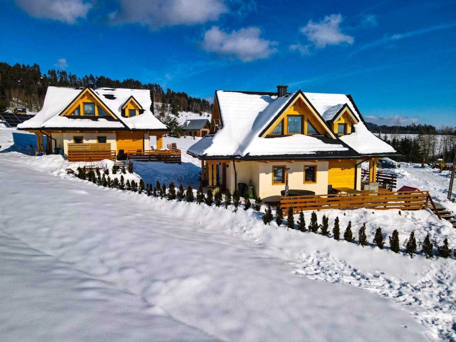 Em Gorce Resort Domki Z Sauna I Jacuzzi Waksmund Bagian luar foto